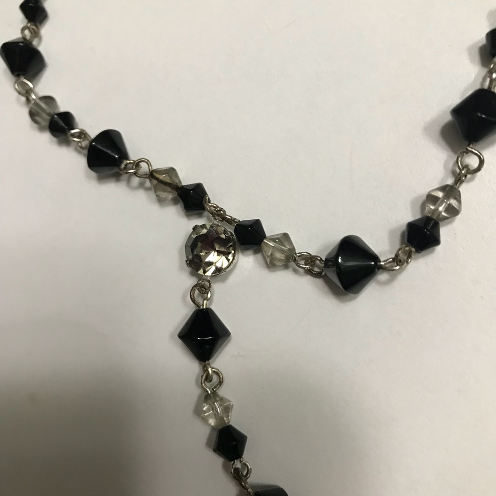 BLACK CLEAR AND SILVER Chain..